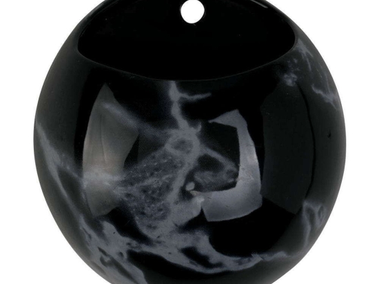 Κασπώ Επιτοίχιο Marble PT3736BK 14,5x9x98cm Black Present Time Κεραμικό