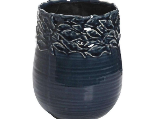 Διακοσμητικό Βάζο Ψάρια PIM139 Μπλε 21x16,5x16,5cm Espiel Κεραμικό