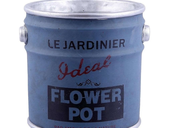 Διακοσμητική Γλάστρα Paint Bucket KAF119 Μπλε 22X23X21,5Cm Espiel Κεραμικό