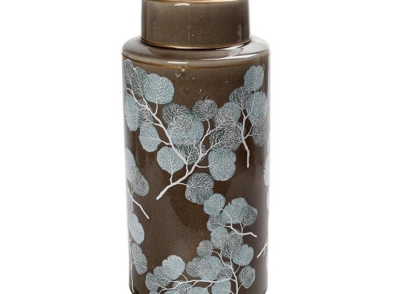 Βάζο Φύλλα CER2259 14,5cm Olive Espiel Κεραμικό