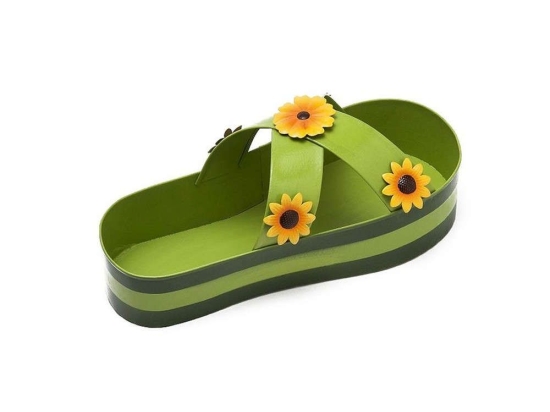 Διακοσμητικές Παντόφλες Σετ 2Τμχ 21cm Green WAY119 Espiel Μέταλλο