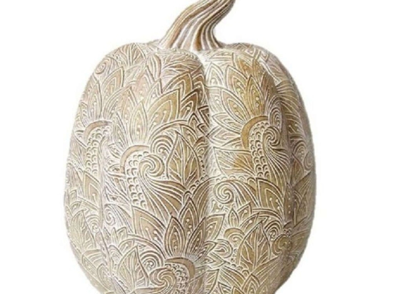 Διακοσμητική Κολοκύθα VRE118K4 25cm Beige Espiel Πολυρεσίνη