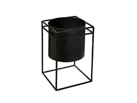 Κασπώ Με Μεταλλική Βάση 07.164294A 16Χ16Χ25cm Black Μέταλλο