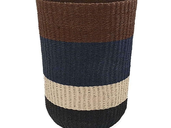 Καλάθι Ψάθινο Boho 00.06.68003 Φ36x55cm Multi Ψάθα