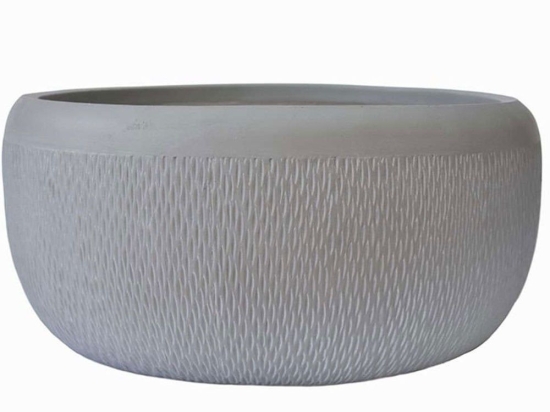 Κασπώ Rain 00.03.34523 Φ53x25cm Grey Πηλός