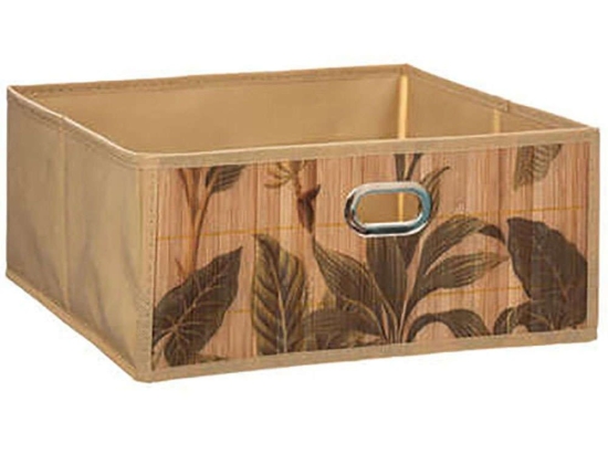 Καλάθι Αποθήκευσης Bamboo Style 07.174573 31x31x15cm Beige Ύφασμα