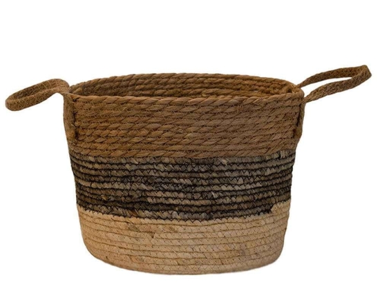Καλάθι Ψάθινο 00.06.61131 Φ29x22,5cm Multi Ψάθα