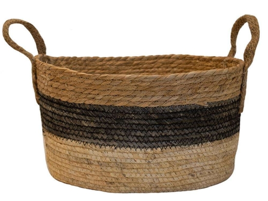 Καλάθι Ψάθινο 00.06.61134 34x27x18cm Multi Ψάθα