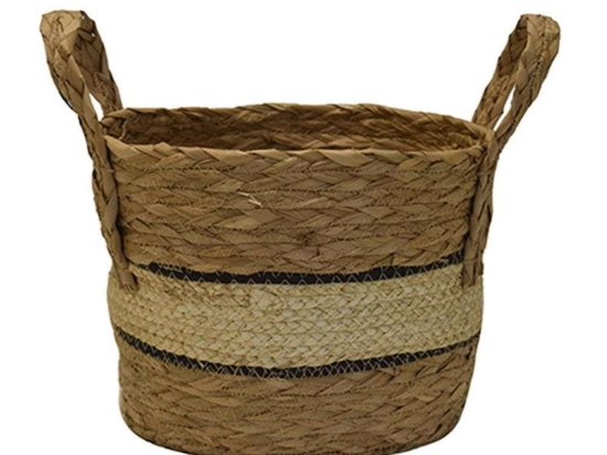 Καλάθι Ψάθινο 00.06.67536 26x22cm Natural-Ecru Ψάθα
