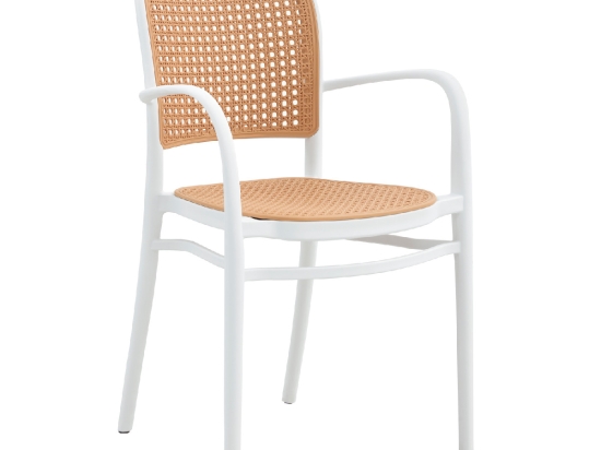 ΠΟΛΥΘΡΟΝΑ ΚΗΠΟΥ ARTELIBRE CANARY ΛΕΥΚΟ/ΜΠΕΖ PP 55X52X86CM