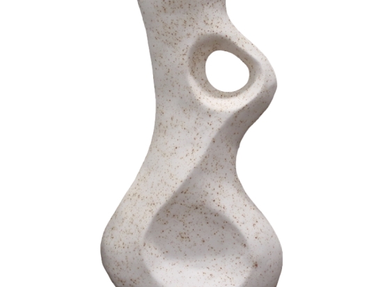ΕΠΙΤΡΑΠΕΖΙΟ ΔΙΑΚΟΣΜΗΤΙΚΟ FERDUO INART ΛΕΥΚΟ TERRACOTTA 19X12X35ΕΚ