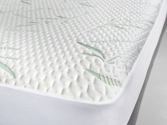 Προστατευτικό Στρώματος Αδιάβροχο Bamboo White La Luna Υπέρδιπλο 160x200cm Βαμβάκι-Πολυέστερ