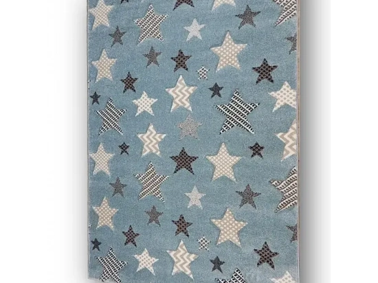 Eco-Carpet Παιδικό Χαλί 140x200 - Elite Star Μπλε