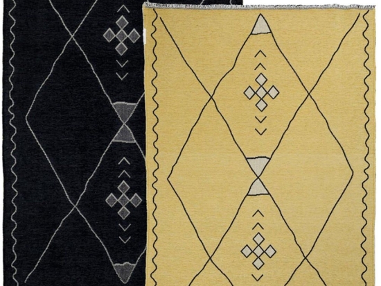 Χαλί Scandy 2 Όψεων 0111-YLW Yellow-Black Ezzo 120X180cm