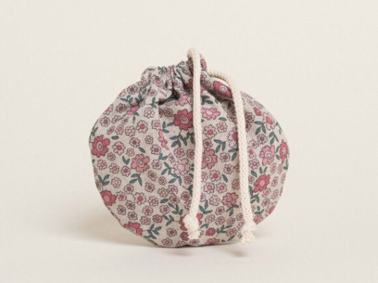 Beauty Home ΠΟΥΓΚΙ ΟΒΑΛ ΜΕ ΚΟΡΔΟΝΙ 13 x 14 cm  ΡΟΖ ΜΑΡΓΑΡΙΤΕΣ