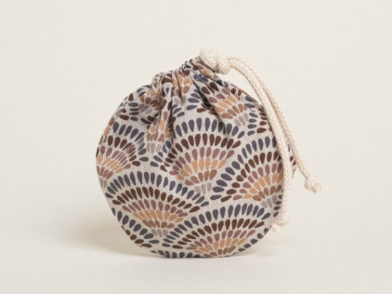 Beauty Home ΠΟΥΓΚΙ ΟΒΑΛ ΜΕ ΚΟΡΔΟΝΙ 13 x 14 cm  ΒΕΝΤΑΛΙΕΣ ΓΗΙΝΑ ΧΡΩΜΑΤΑ