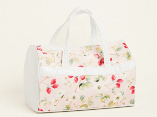 Beauty Home ΣΑΚ ΒΟΥΑΓΙΑΖ 45x30x30cm ΠΟΠΛΙΝΑ ΦΡΑΟΥΛΕΣ ΚΑΙ ΑΝΘΗ