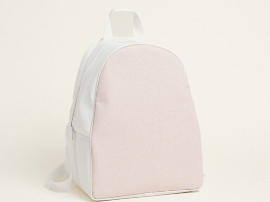 Beauty Home BACKPACK 43x35x23cm ΡΟΖ ΧΡΥΣΟ LUREX