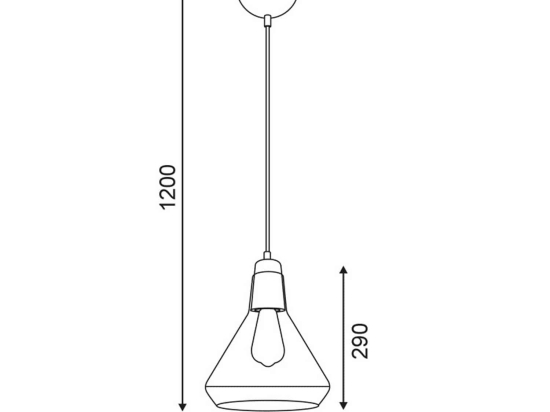 Φωτιστικό Οροφής Style V36035CM Grey Μέταλλο,Γυαλί