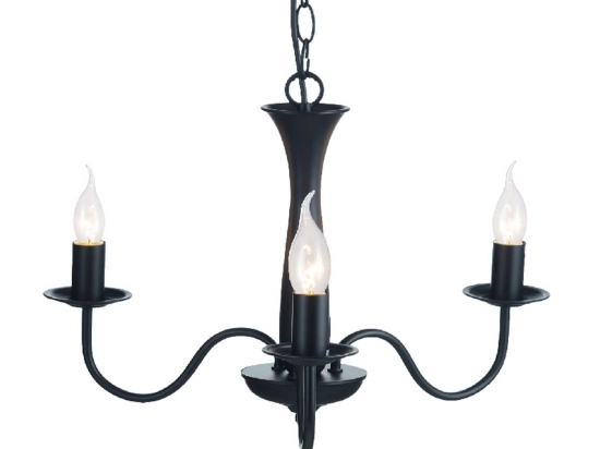 Φωτιστικό Οροφής Elegant DLA12013PB Black Μέταλλο