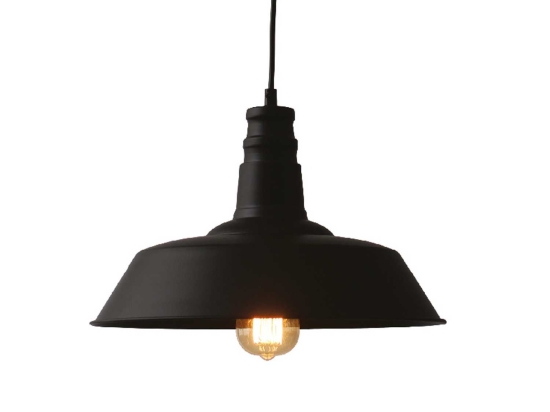 Φωτιστικό Οροφής Vintage KS1290P36T1BK Black Μέταλλο