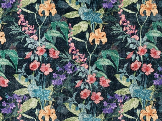 Χαλί Fiori 9111 Black-Multi Ezzo 70X140cm