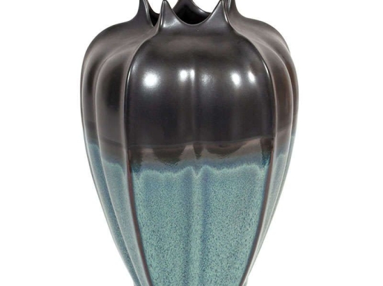 Βάζο Διακοσμητικό 17517 24.8cm Veraman-Grey 1-0034-91-004 Etiquette Κεραμικό