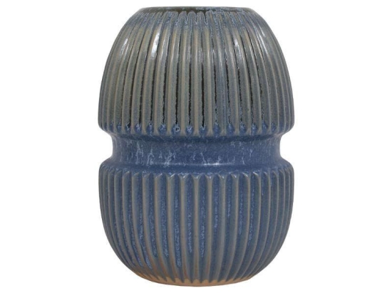 Βάζο Διακοσμητικό 20cm Blue 1-0033-00-032 Etiquette Κεραμικό