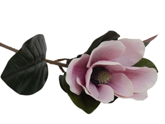 Διακοσμητικό Λουλούδι Μανώλια 73cm Coral, Pink, White 1-371-00-020 Etiquette Σετ 2τμχ Πλαστικό, Ύφασμα