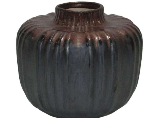 Βάζο Κεραμικό 003-223-083 17x17x14cm Grey-Brown Κεραμικό