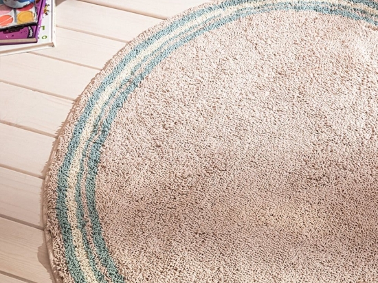 Χαλί Παιδικό Blissful 152/ 11 Beige-Aqua Gofis Home 120X120cm Round