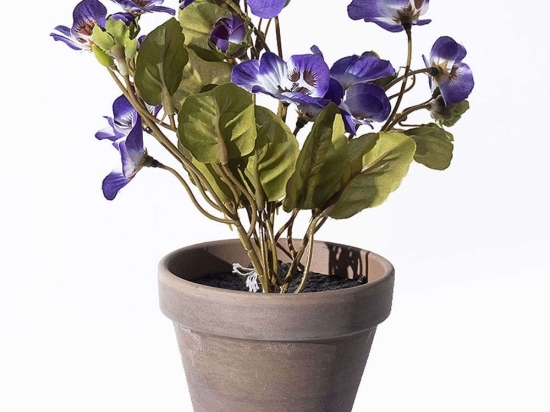 Τεχνητό Φυτό Πανσές 9190-6 20x20x19cm Purple Supergreens Πολυέστερ
