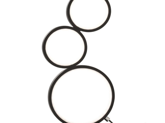 Επιτραπέζιο Φωτιστικό Rondo 522610332 Black Trio Lighting Μέταλλο