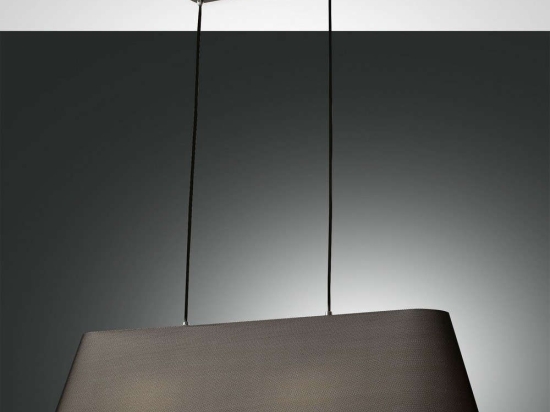 Φωτιστικό Οροφής Allegra 3561-46-101 Black Fabas Luce Μέταλλο,Ύφασμα