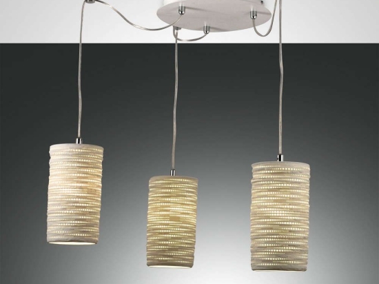 Φωτιστικό Οροφής Marbella 3527-47-102 White Fabas Luce Μέταλλο,Κεραμικό