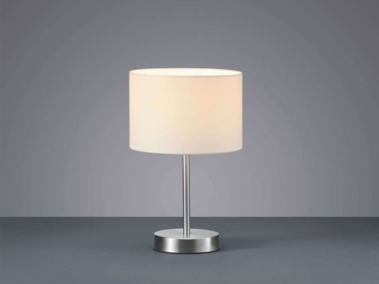 Επιτραπέζιο Φωτιστικό Hotel 501100101 D20x32cm White Trio Lighting Μέταλλο,Ύφασμα