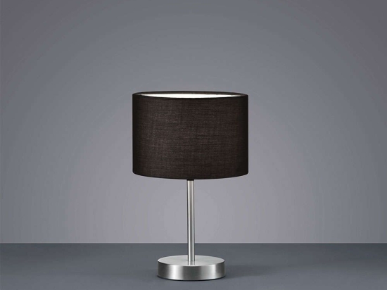 Επιτραπέζιο Φωτιστικό Hotel 501100102 D20x32cm Black Trio Lighting Μέταλλο,Ύφασμα
