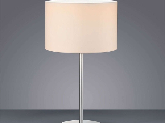 Επιτραπέζιο Φωτιστικό Hotel 511100101 D30x55cm White Trio Lighting Μέταλλο,Ύφασμα