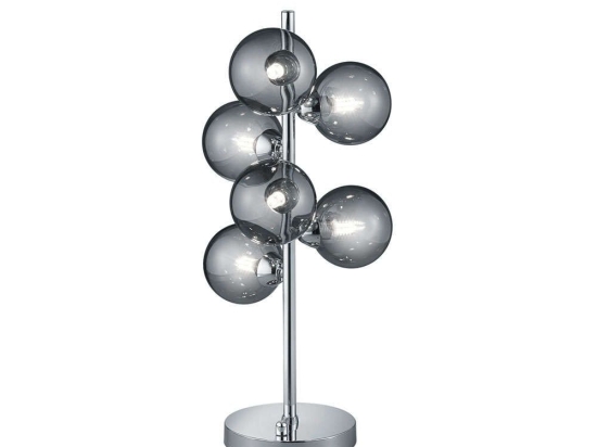 Επιτραπέζιο Φωτιστικό Alicia 507690606 Chrome Trio Lighting Μέταλλο,Γυαλί