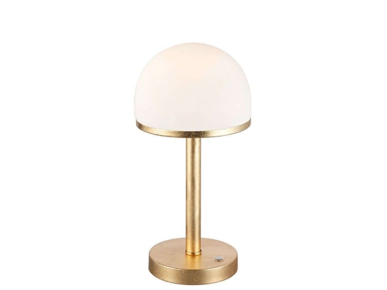 Φωτιστικό Επιτραπέζιο Led Berlin 350Lm 39x19cm Gold-White 527590179 Trio Lighting Μέταλλο,Γυαλί