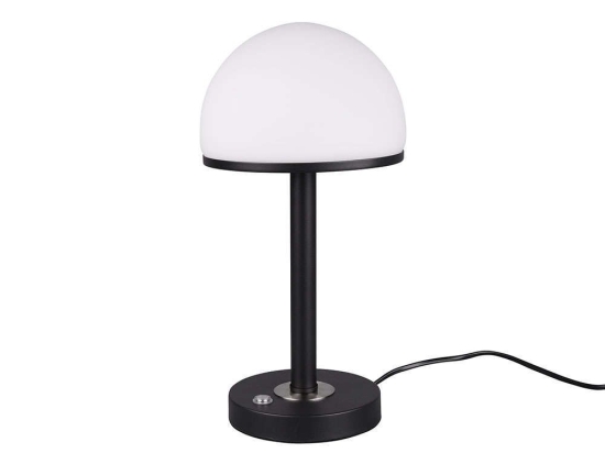Φωτιστικό Επιτραπέζιο Led Berlin 350Lm 39x19cm Black Mat-White 527590132 Trio Lighting Μέταλλο,Γυαλί