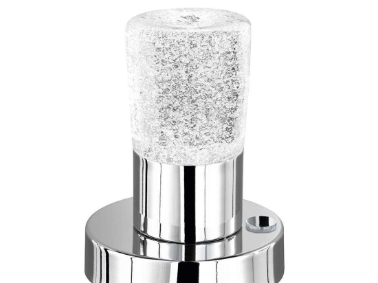 Φωτιστικό Επιτραπέζιο Led Cristo 430Lm 14x11cm Chrome-Clear 529690100 Trio Lighting Μέταλλο,Γυαλί