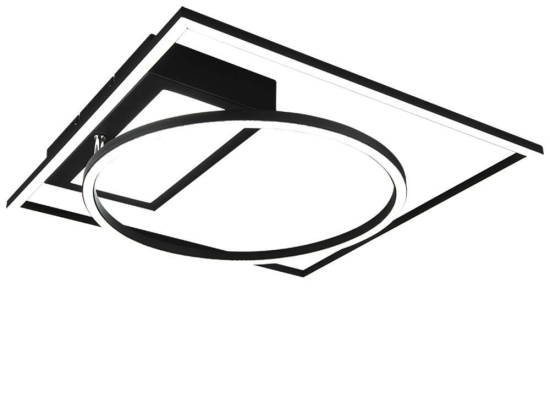 Φωτιστικό Οροφής - Πλαφονιέρα Downey 620510332 33W Led 64,5x86,5x89cm Black Mat Trio Lighting Μέταλλο