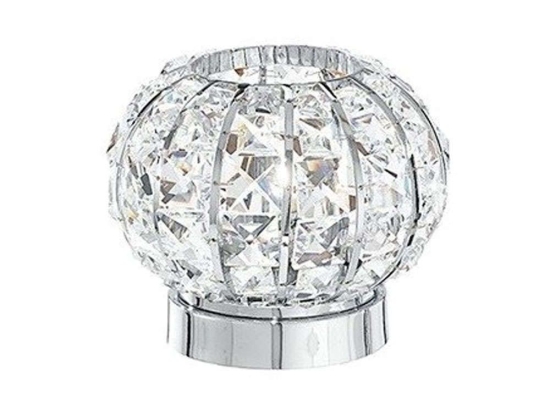 Φωτιστικό Επιτραπέζιο Concert I-CONCERT/L 1xE27 Φ20cm 18cm Chrome Luce Ambiente Design Κρύσταλλο,Μέταλλο