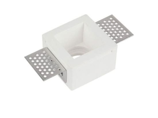 Σποτ Χωνευτό Γυψοσανίδας S047 1 x GU10 max 50W White Τετράγωνο Γύψος