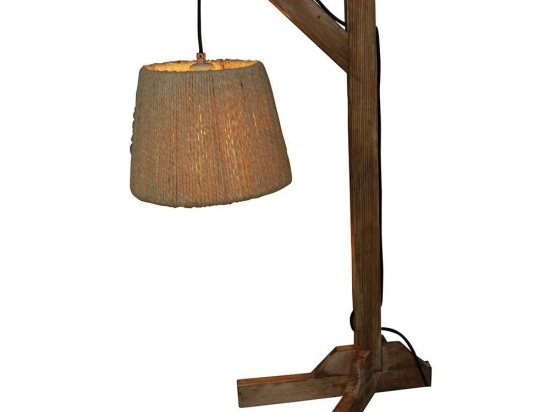 Επιτραπέζιο Φωτιστικό HL-304TL 77-3132 Silas Black Homelighting Ξύλο,Ύφασμα