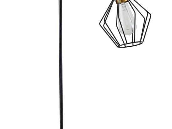 Φωτιστικό Επιτραπέζιο Adept 77-8339 46x16x56cm 1xE27 60W Black-Gold Homelighting Μέταλλο