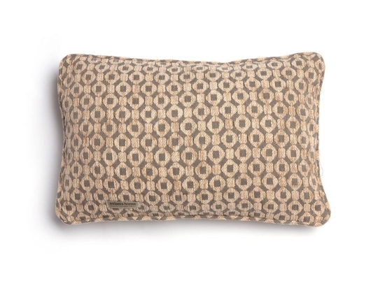 Μαξιλαροθήκη Διακοσμητική Vermio Ραφή Γκανς Beige-Chocolate Aslanis Home 30X50 Βαμβάκι-Chenille