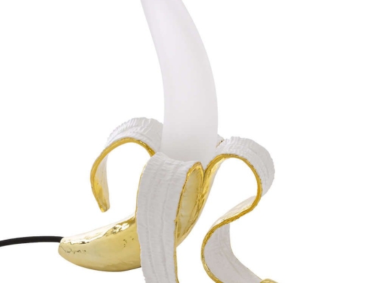 Επιτραπέζιο Φωτιστικό Banana Lamp Louie Gold Seletti Πολυρεσίνη