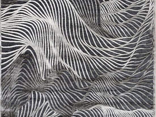 Χαλί Harmony 61072-996 Black-Silver Merinos 133X190cm